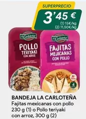 Oferta de Fajitas Mexicanas Con Pollo por 3,45€ en Masymas