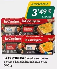 Oferta de La Cocinera - Canelones Carne O Atun O Lasana Bolonesa O Atun por 3,49€ en Masymas