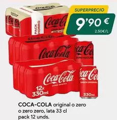 Oferta de Coca-Cola - Original O Zero O Zero Zero por 9,9€ en Masymas