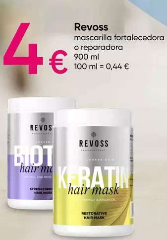 Oferta de Revoss Professional - Mascarilla Fortalecedora O Reparadora por 4€ en Pepco