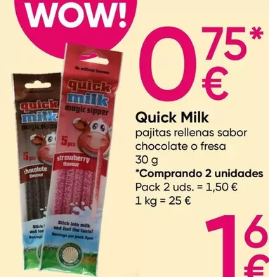 Oferta de Wow - Pajitas Rellenas Sabor Chocolate O Fresa por 0,75€ en Pepco