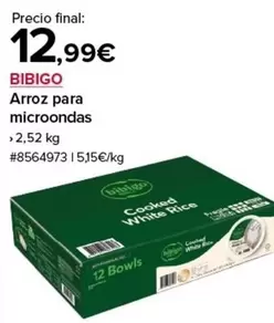 Oferta de White - Arroz Para Microondas por 12,99€ en Costco