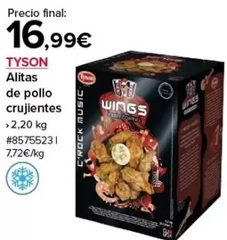 Oferta de Alitas De Pollo Crujientes por 16,99€ en Costco