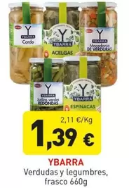 Oferta de Ybarra - Verduras Y Legumbres por 1,39€ en Hiperber