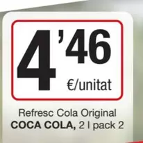 Oferta de Coca-Cola - Refresc Cola Original por 4,46€ en SPAR Fragadis