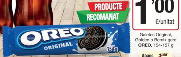 Oferta de Oreo - Galetes Original por 1€ en SPAR Fragadis