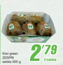 Oferta de Zespri - Kiwi Green por 2,79€ en SPAR Fragadis