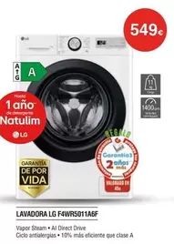 Oferta de LG - Lavadora F4wr5011a6f por 549€ en Milar