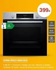 Oferta de Bosch - Horno Hba514es3 por 399€ en Milar