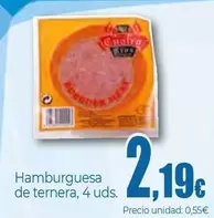Oferta de Hamburguesa De Ternera por 2,19€ en Unide Supermercados