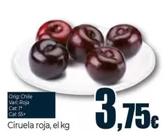 Oferta de Ciruela Roja por 3,75€ en Unide Supermercados