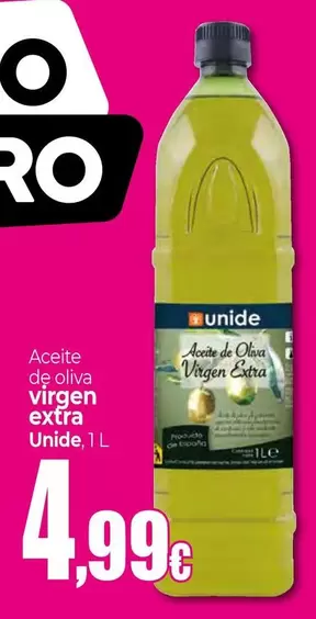 Oferta de Unide - Aceite De Oliva Virgen Extra por 4,99€ en Unide Supermercados