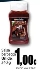 Oferta de Unide - Salsa Barbacoa por 1€ en Unide Supermercados