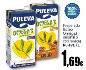 Oferta de Puleva - Preparado Lacteo Omega3 Original O Con Nueces por 1,69€ en Unide Supermercados