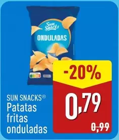 Oferta de Sun Snacks - Patatas Fritas Onduladas por 0,79€ en ALDI