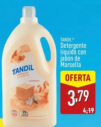 Oferta de Tandil - Detergente Liquido Con Jabon De Marsella por 3,79€ en ALDI