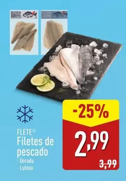 Oferta de Flete - Filetes De Pescado por 2,99€ en ALDI