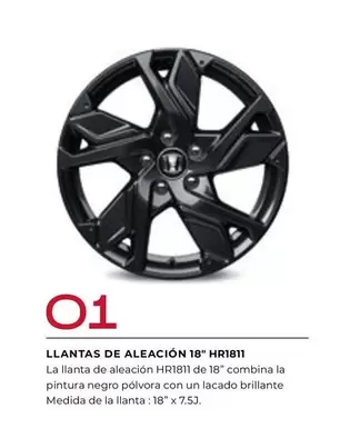 Oferta de Llantas De Aleación 18" HR1811 en Honda