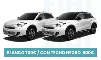 Oferta de Blanco -  700 / Con Techo Negro 900€ por 700€ en Fiat