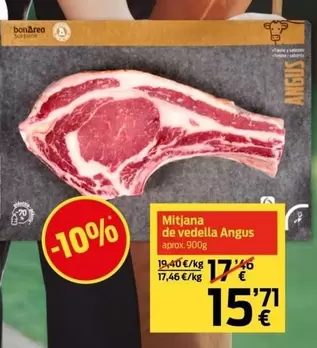 Oferta de Mitjana De Vedella Angus por 15,71€ en bonÀrea