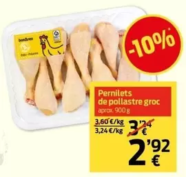 Oferta de Pernilets De Pollastre Groc por 2,92€ en bonÀrea