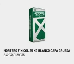 Oferta de Blanco - Mortero Fixicol 25 Kg  Capa Gruesa en Brico Depôt