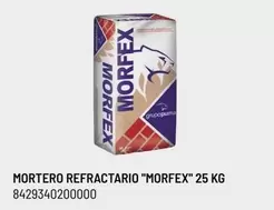 Oferta de Mortero Refractario "Morfex" 25 Kg en Brico Depôt