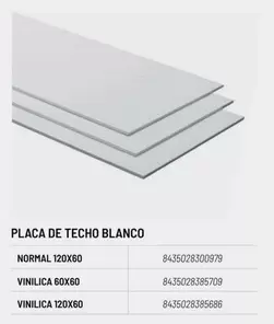 Oferta de Blanco - Placa De Techo en Brico Depôt