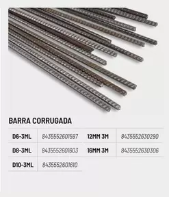 Oferta de 3m - Barra Corrugada en Brico Depôt