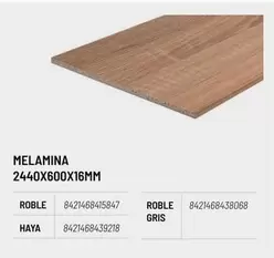 Oferta de Haya - Melamina 2440x600x16mm en Brico Depôt