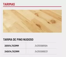 Oferta de Tarima De Pino Nudoso en Brico Depôt