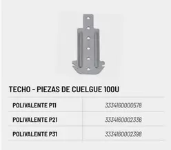 Oferta de Piezas De Cuelgue 100u en Brico Depôt