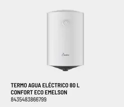 Oferta de Emelson - Termo Agua Electrico 80 L Confort Eco en Brico Depôt