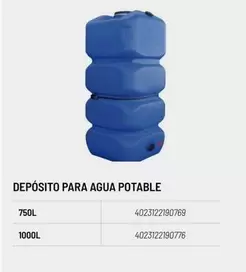 Oferta de Depósito Para Agua Potable en Brico Depôt