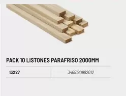 Oferta de Pack 10 Listones Parafriso 2000mm en Brico Depôt