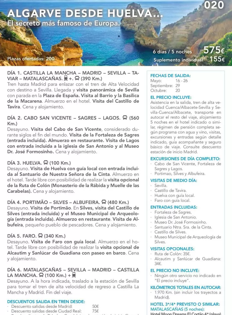 Oferta de Algarve Desde Huelva por 575€ en Nautalia Viajes
