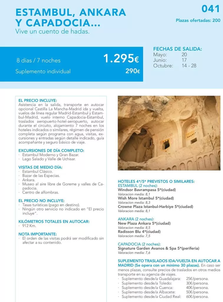 Oferta de Estambul, Ankara Y Capadocia por 1295€ en Nautalia Viajes
