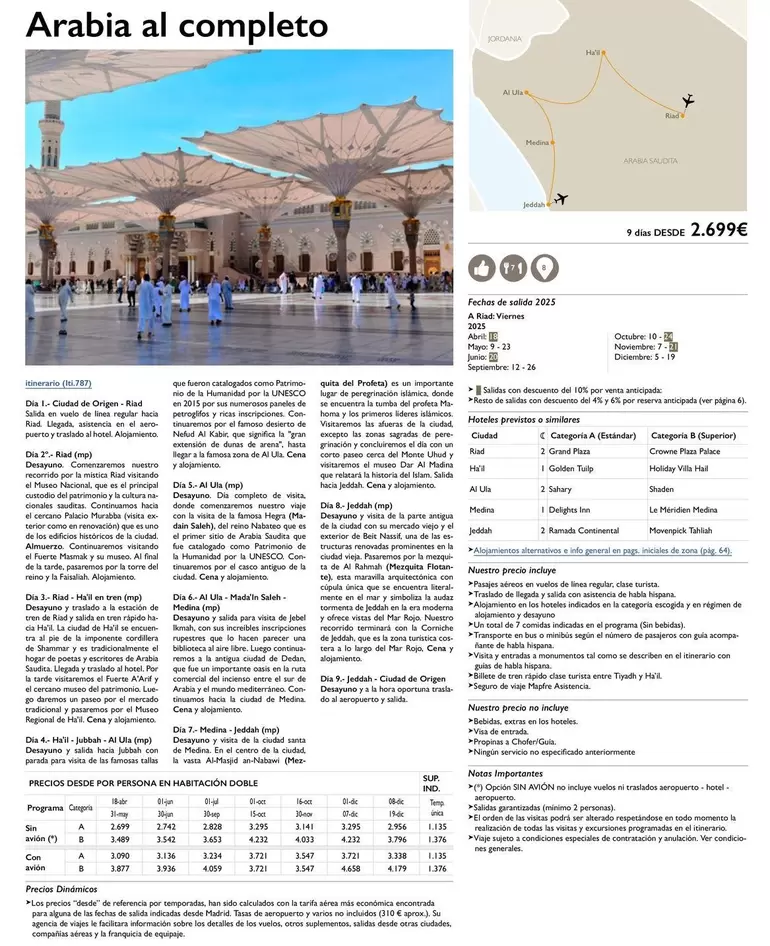 Oferta de Arabia Al Completo por 2699€ en Nautalia Viajes
