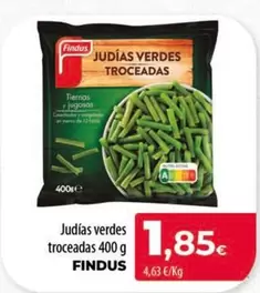 Oferta de Findus - Judías Verdes Troceadas por 1,85€ en Spar Tenerife