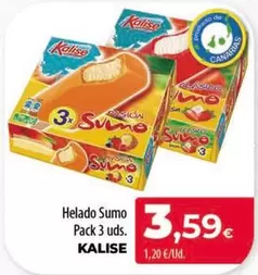 Oferta de Kalise - Helado Sumo Pack 3 Uds. por 3,59€ en Spar Tenerife