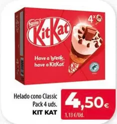 Oferta de Nestlé - Helado Cono Classic por 4,5€ en Spar Tenerife