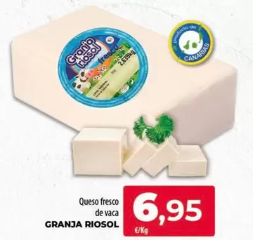 Oferta de Granja Riosol - Queso Fresco De Vaca por 6,95€ en SPAR Lanzarote