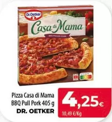 Oferta de Dr Oetker - Pizza Casa Di Mama Bbq Pull Pork por 4,25€ en SPAR Lanzarote