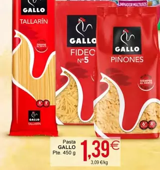 Oferta de Gallo - Pasta por 1,39€ en Plenus Supermercados