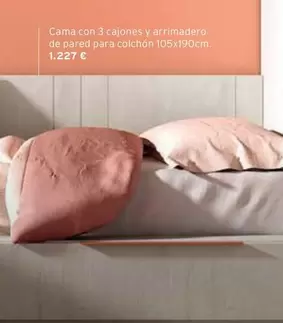 Oferta de Cama Con 3 Cajones Y Arrimadero De Pared Para Colchón  por 1227€ en Centro Hogar Sanchez