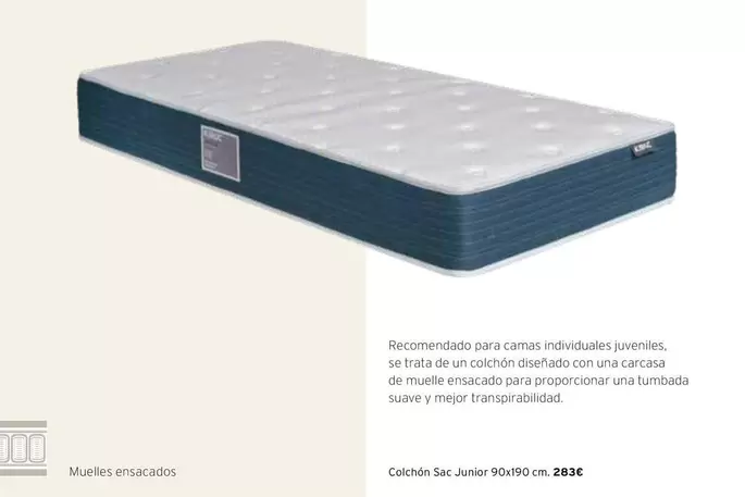 Oferta de Sac Junior 16/20 por 283€ en Centro Hogar Sanchez