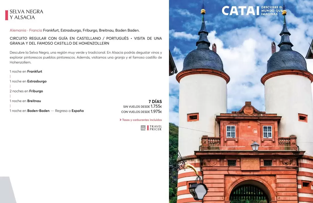 Oferta de Selva Negra Y Alsacia en Catai