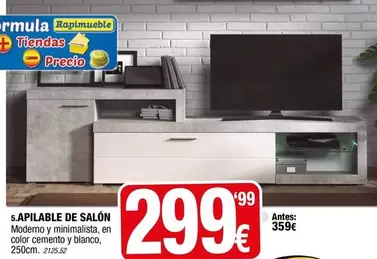 Oferta de Blanco - S.Apilable De Salón por 299,99€ en Rapimueble