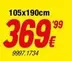 Oferta de 105x190cm por 359,99€ en Rapimueble