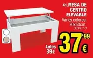 Oferta de Mesa De Centro Elevable por 37,99€ en Rapimueble